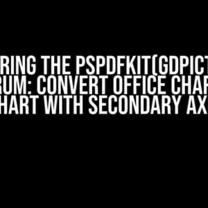 Conquering the PSPDFKit(GdPicture14) Conundrum: Convert Office Chart to PDF Chart with Secondary Axis