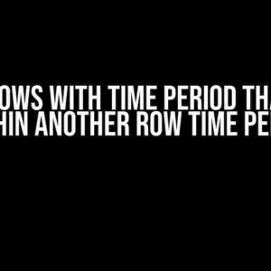 Filter rows with time period that falls within another row time period