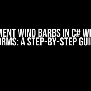 Implement Wind Barbs in C# Windows Forms: A Step-by-Step Guide