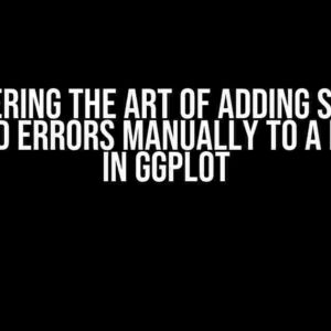 Mastering the Art of Adding Shaded Standard Errors Manually to a Line Plot in Ggplot