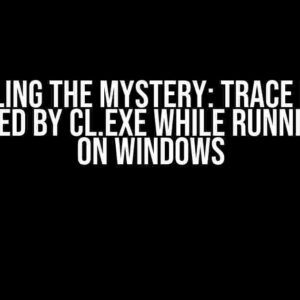 Unraveling the Mystery: Trace Memory Allocated by cl.exe while Running Build on Windows